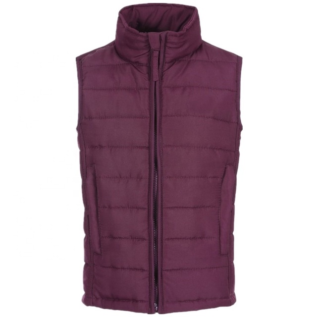 New Arrival Unisex Puffy Sleeveless  Vest Jackets Whole Sale Customize Designs Custom logo Winter Outdoor Warm Puffer Jackets