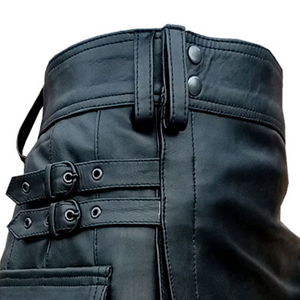 Vente chaude Nouveau style de kilts en cuir pour hommes en différentes tailles et couleurs Prix raisonnables Kilts en cuir de longueur régulière - Product Image 5
