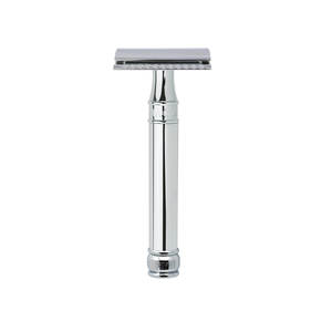Polished Finish Comfort Shaving Stainless Steel Razor Twin Blade Close Shave Precision <b>Edge</b> Plastic/Wood Customizable Color Size - Product Image 6