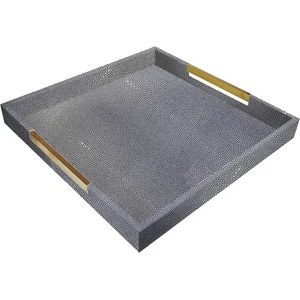 Bandeja DE SERVICIO DE Metal moderna de forma Rectangular de Color plateado más vendida, tamaño y logotipo personalizados para restaurantes de hoteles en casa - Product Image 5