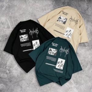 Camiseta de Algodón 100% para Hombre, Corte Regular, 220g, Dobladillo Rizado Lavado, Personalizable, Secado Rápido, Anti-Pilling, ODM - Product Image 1