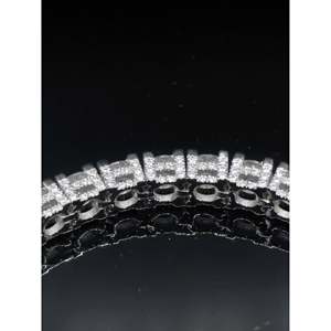 Pulsera de tenis SHREYA DIAM de moissanita de 5 mm con engaste de circonitas, plata 925, regalo de moda para él/ella - Product Image 4