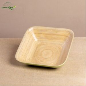 Plateau en bambou artisanal - Écologique et durable, imperméable, design personnalisable, sans danger pour les aliments, léger et portable pour un usage quotidien - Product Image 3