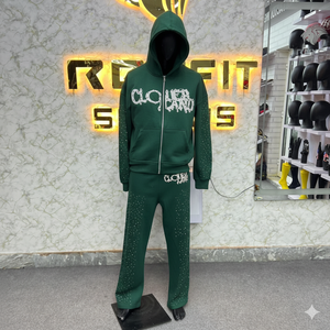 Survêtement pour homme de qualité supérieure, logo personnalisé, prix bas demandé par le client, style unique, nouveau design, survêtements pour homme - Product Image 5