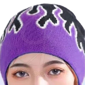 Bonnet d'hiver chaud de haute qualité Bonnets tricotés Logo de broderie personnalisé Design uni avec impression par sublimation Prix - Product Image 6