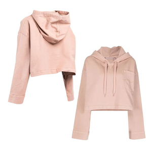 Sudadera Corta con Capucha de Moda 2025, Personalizable con Logotipo Bordado, MOQ Bajo, Popular - Product Image 1