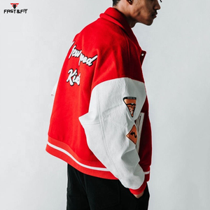 Blouson Bomber Unisexe Hiver Personnalisé Haute Qualité Style Universitaire Tissu Toile Logo Avant Coupe-Vent 100% Coton Doublure Coton - Product Image 4