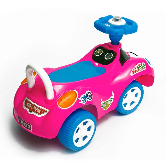 Lampu Led listrik mobil berkendara musik anak-anak 5 9 tahun plastik OEM ODM grosir mobil bayi bentuk lumba-lumba berkendara warna mobil