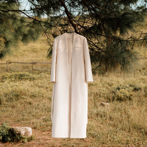 Offre Spéciale manteaux modestes NAAMAH manteaux faits à la main avec une ceinture Tweed laine vêtements en gros pour femmes emballage personnalisé fabriqué au Vietnam - Product Image 5