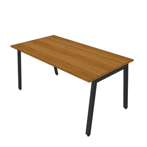 BFBA008-Bamboo <b>Wood</b> <b>Dining</b> <b>Table</b> 80x160cm Assembled <b>Extendable</b> Aton Legs Industrial Design Style for Home Office Oak Material - Product Image 1