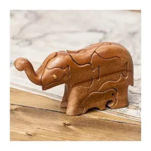 Wooden puzzles best kids toys 3D animal figures small pieces jigsaw educating games for children