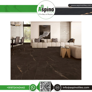 Carreaux de porcelaine émaillés numériques antidérapants de qualité supérieure 1200x1800mm 9mm d'épaisseur pour les projets de revêtement de sol haut de gamme modernes écoles - Product Image 3