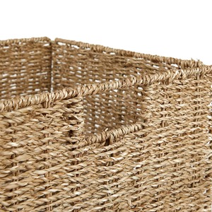 Boîte pliable en herbe de mer, boîte de rangement artisanale, écologique, naturelle, décoration intérieure et extérieure, vente en gros du Vietnam - Product Image 3