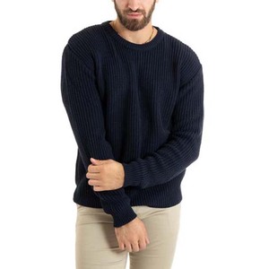2025 <b>Cable</b>-<b>Knit</b> Men's Premium Quality Classic Neck Winter Style Pullover <b>Sweater</b> 100% Cotton Front Logo - Product Image 1