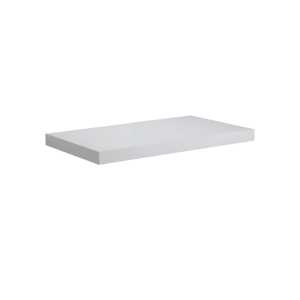 Étagère de salle de bain en bois blanc de 90 cm, élégante et pratique, style Vieste - Product Image 1