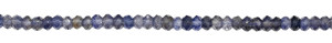 Cadena de cuentas facetadas de iolita de 4 a 5 mm, cuentas de piedras preciosas naturales para la fabricación de joyería. - Product Image 5