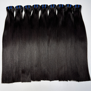 Long Silky Bone Straight Human Hair Bundles Natural <b>Black</b> Full Density Double Weft Hair For Quick Weave And <b>Wig</b> Styles - Product Image 3