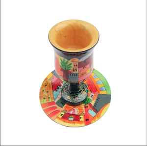 Copa de vino de madera artesanal rústica RustiVino - Product Image 2