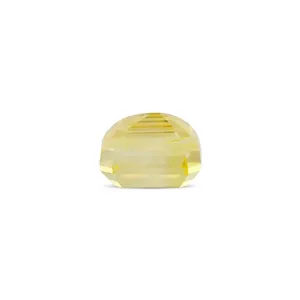Saphir Jaune Naturel de 9,06 Carats (Pukhraj) - Pierre Précieuse Facettée Taille Émeraude - Product Image 2