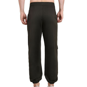 Men's Midweight Casual <b>Trousers</b> with <b>Elastic</b> <b>Waist</b> 100% Cotton Relaxed Fit for Modern Outfits - Product Image 3