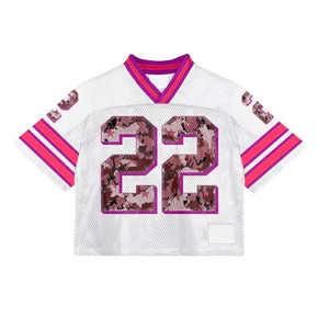 V Neck Football <b>Jersey</b> Sublimation Print Embroidery Fashion Loose Fit Rugby <b>Jersey</b> Multi Color Stitching Short Sleeve <b>Shirt</b> - Product Image 3