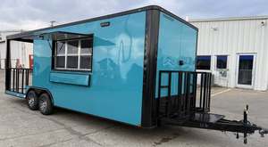 Remorque de vente ambulante/stand de restauration en acier de qualité supérieure MINT 2026, 8,5' x 24', pour barbecue et événements |   Vente au détail mobile - Product Image 2