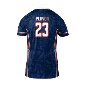 เสื้อฟุตบอลระบายอากาศได้ดีพิมพ์ดิจิตอลเสื้อเจอร์ซีย์ปรับแต่งโลโก้ได้ตามต้องการ - Product Image 4
