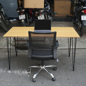 BFHB004-HairBamboo <b>Desk</b> 70x140cm Computer <b>Desk</b> with Unique Bamboo Design - Product Image 3