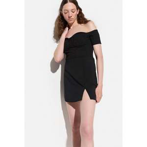 Jupe en cuir taille empire avec imprimé vintage XS Style moulante pour l'hiver Tendance décontractée Fente sur le bas Méthode de tissage serrée - Product Image 3