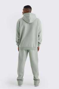 Conjunto de Pantalones y Sudadera Deportivos de Felpa de Algodón para Hombre, de Alta Calidad, con Logotipo Personalizado, Estilo Urbano, Grueso, Unisex, Corte Bootcut - Product Image 3