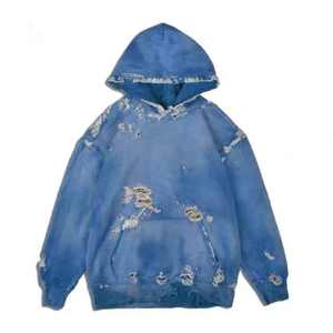 CrazyMaker Sweat à capuche raglan pour homme, teint à l'acide, décontracté, hiver, polyester/coton avec col à capuche, motif uni - Product Image 5