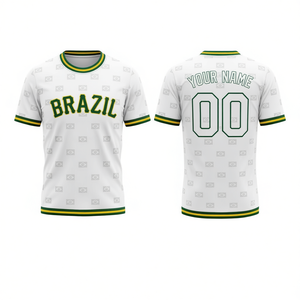 Maglia da Calcio Unisex WC Brasile 2029 con Motivo Bandiera, Maglietta per Tifosi in Diversi Colori, T-Shirt Promozionale - Product Image 2