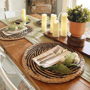 Manteles individuales tejidos naturales de fábrica de Vietnam para juego de mesa, manteles individuales de algas marinas, manteles individuales de granja para decorar la mesa de comedor - Product Image 4