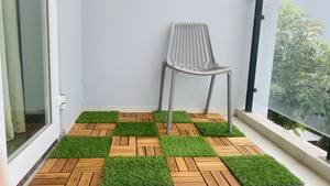 Viet Wood 300x300mm Contemporary Waterproof Anti-Slip Eco-Friendly <b>Interlocking</b> Vietnam Acacia Outdoor Decking <b>Tiles</b> Matt Finish - Product Image 3
