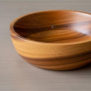 Bol de service en bois élégant de qualité supérieure pour salade, fruits, desserts et présentoir de table décoratif au prix d'usine - Product Image 2