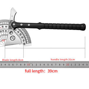 Haches Viking multifonctionnelles à double lame en acier à haute teneur en carbone, outils de survie pour le camping et la chasse en plein air, manche en bois naturel - Product Image 6
