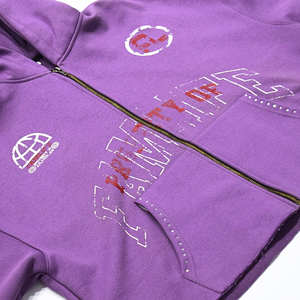 Marca NARROWTEX, ropa de calle cómoda para gimnasio, chándal para correr con capucha recortada de dos piezas, Sudadera con capucha de manga larga, diamantes de imitación de talla grande - Product Image 3