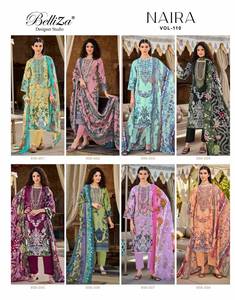 Collection de costumes à broder en coton de qualité supérieure Salwar Kameez pour la fête disponible au tarif de gros - Product Image 6