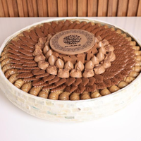 Bol de chocolat rond en nacre de haute qualité pour les vacances arabes du Ramadan Eid à quantité minimale de commande bas du Vietnam