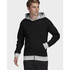 Sweat à capuche zippé pour hommes de qualité supérieure en coton respirant avec logo personnalisé sweat-shirt d'hiver brodé en gros du Pakistan - Product Image 1