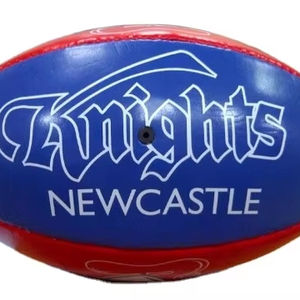 Ballon de rugby d'entraînement taille 5 personnalisé, impression de logo couleur sur mesure, caoutchouc durable PU/PVC/TPU, poignée pour écoles, clubs, débutants, entraînement - Product Image 1