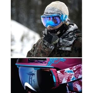 Extra ricambio senza cornice a 10 punti magneti da sci lente Anti-appannamento cilindrica per ciclismo sport all'aria aperta - Product Image 2