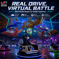 Casque de réalité virtuelle et augmentée pour voiture tamponneuse électrique, idéal pour les centres commerciaux, les parcs d'attractions et les salles d'arcade – Système de jeu de combat de conduite