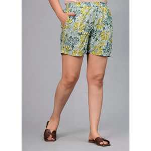 Women's Romantic Grey & Green Leopard Print Nightsuit with Button Closure and Elastic <b>Waist</b> Breathable Winter ODM MOQ 5pcs - Product Image 2