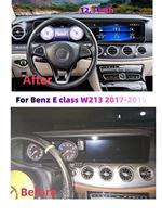 Autoradio GPS Navigation Android 13.0 à double écran RoadNavi 12,3 pouces pour Mercedes-Benz Classe E W213 berline 2017-2019