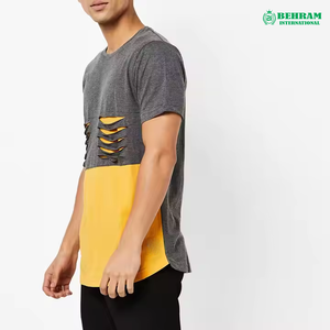 เสื้อยืดผู้ชายยอดนิยม ดีไซน์เรียบง่าย คุณภาพสูง ทรงปกติ คอกลม พิมพ์ลายดิจิทัล โลโก้ด้านหน้า พิมพ์ลายตามสั่ง ผ้าฝ้าย 100% - Product Image 6