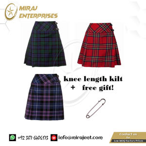 Kilt traditionnel et moderne pour hommes Highland Cotton Polyester Tartan écossais Vente en gros Tartan Kilts Meilleure qualité Prix bon marché - Product Image 6