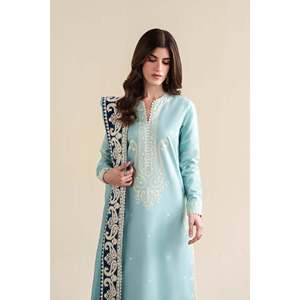 เสื้อเชิ๊ตปักลาย3-PC สนามหญ้าผ้าชีฟอง dupatta Trousers-BIC-4916สำหรับฤดูใบไม้ผลิ/ฤดูร้อน - Product Image 3