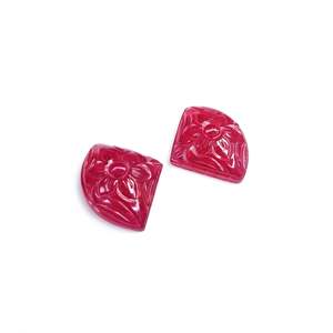 Rubis naturel de Birmanie, pierre précieuse en vrac, 36,70 carats, taillés en carrés, hexagones et marquises, haute teneur en minéraux, pour accessoires de joaillerie, traités thermiquement - Product Image 4