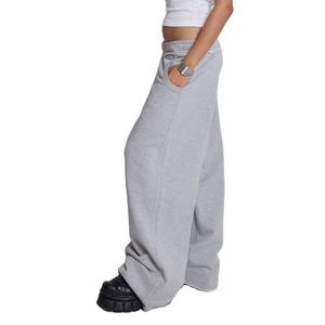Pantalons de survêtement baggy taille haute pour femmes coupe ample B2B vêtements décontractés pantalons de survêtement approvisionnement direct en usine avec pantalons de survêtement taille élastique - Product Image 3